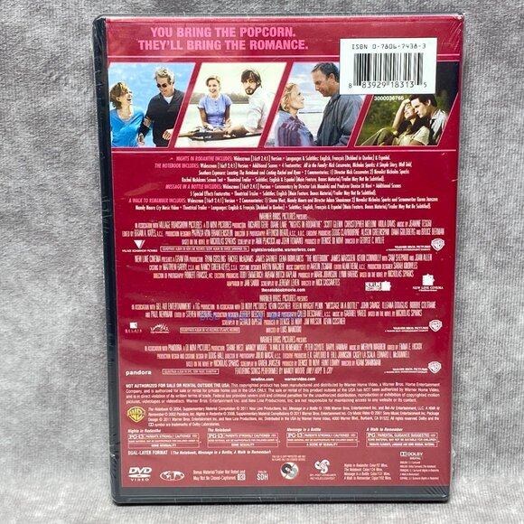 Nicholas Sparks 4-Film Collection DVD Set 2011 Notebook, Walk To Remember - Picture 3 of 4